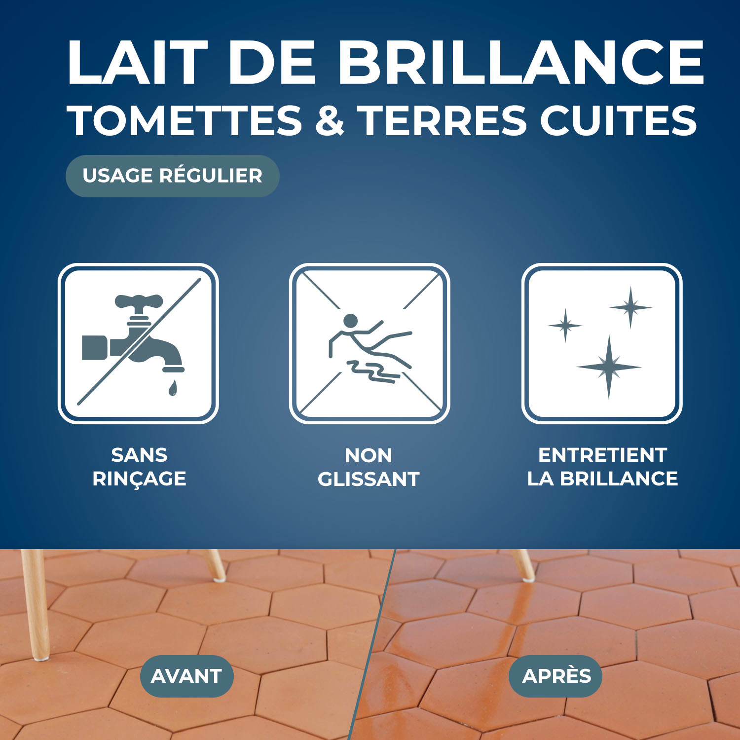 Lait De Brillance Pour Tomettes Carrelage Terre Cuite Starwax