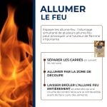 Cubes allume feu XXL PEFC pour barbecue, poêle et cheminée