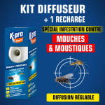 Diffuseur automatique contre les mouches et moustiques