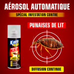 Aérosol diffusion automatique punaises de lit