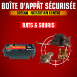 Boite appât sécurisée vide contre rats et souris