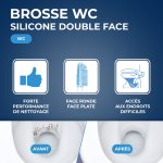 Brosse WC silicone