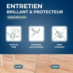 Entretien brillant pour parquets et sols stratifiés