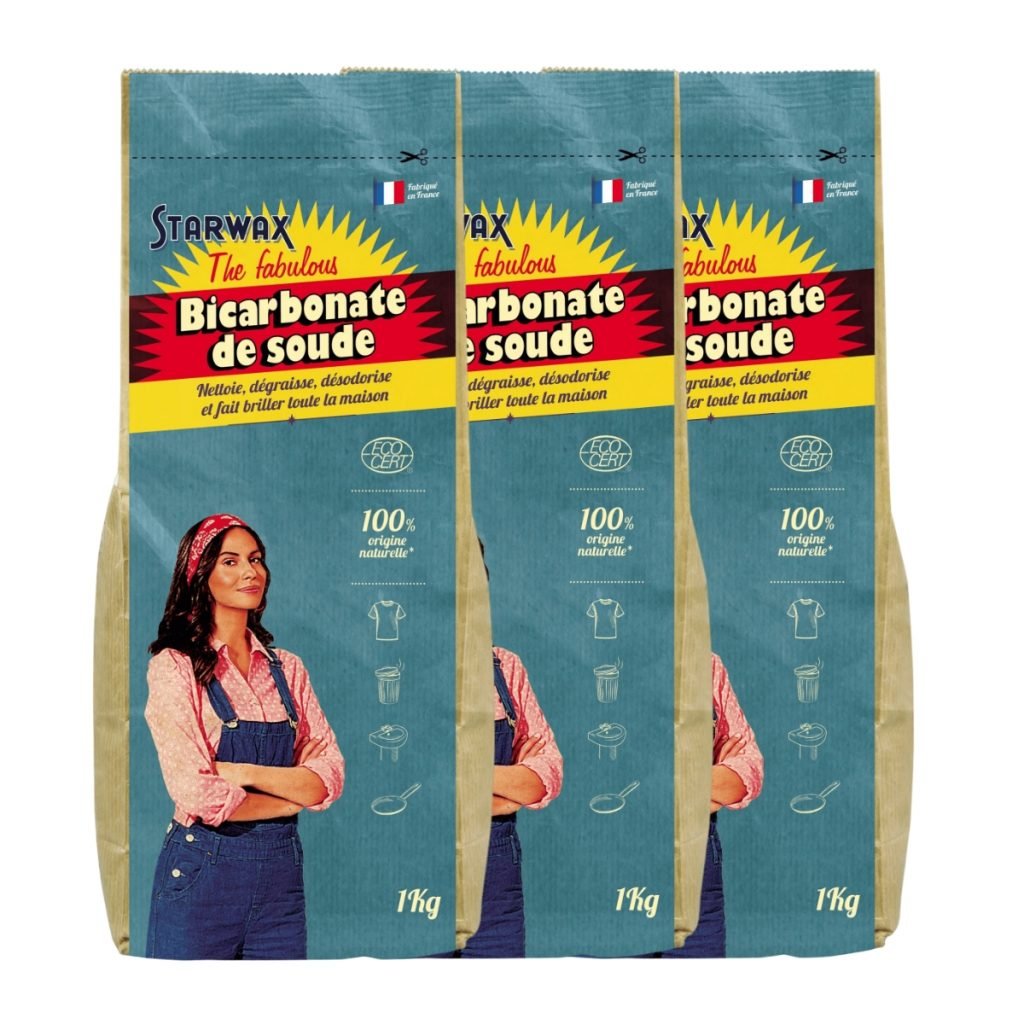 Lot de 3 Bicarbonate de soude ecocert