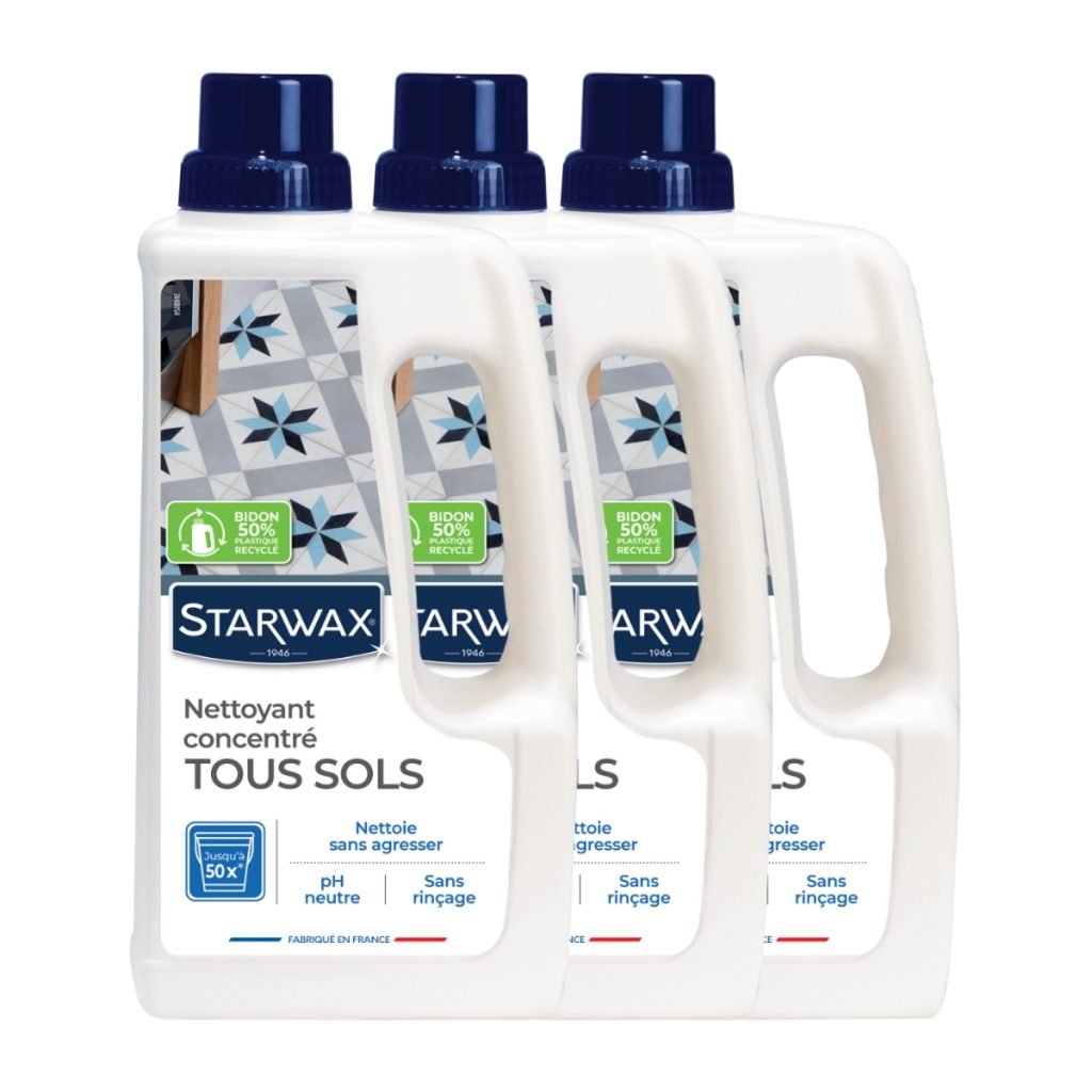 Lot de 3 Nettoyant doux pour sols intérieurs