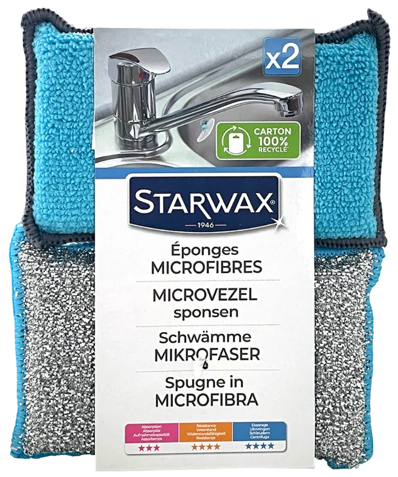 Éponges lavables réutilisables Starwax